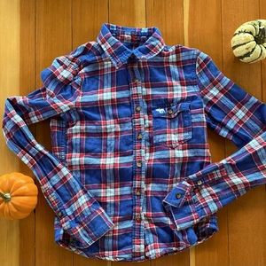 Abercrombie Kids Plaid Button Down Flannel